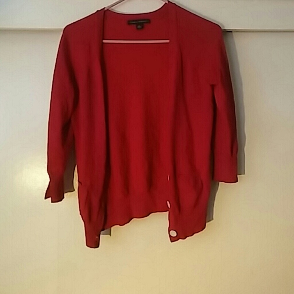 Banana Republic Red Cardigan